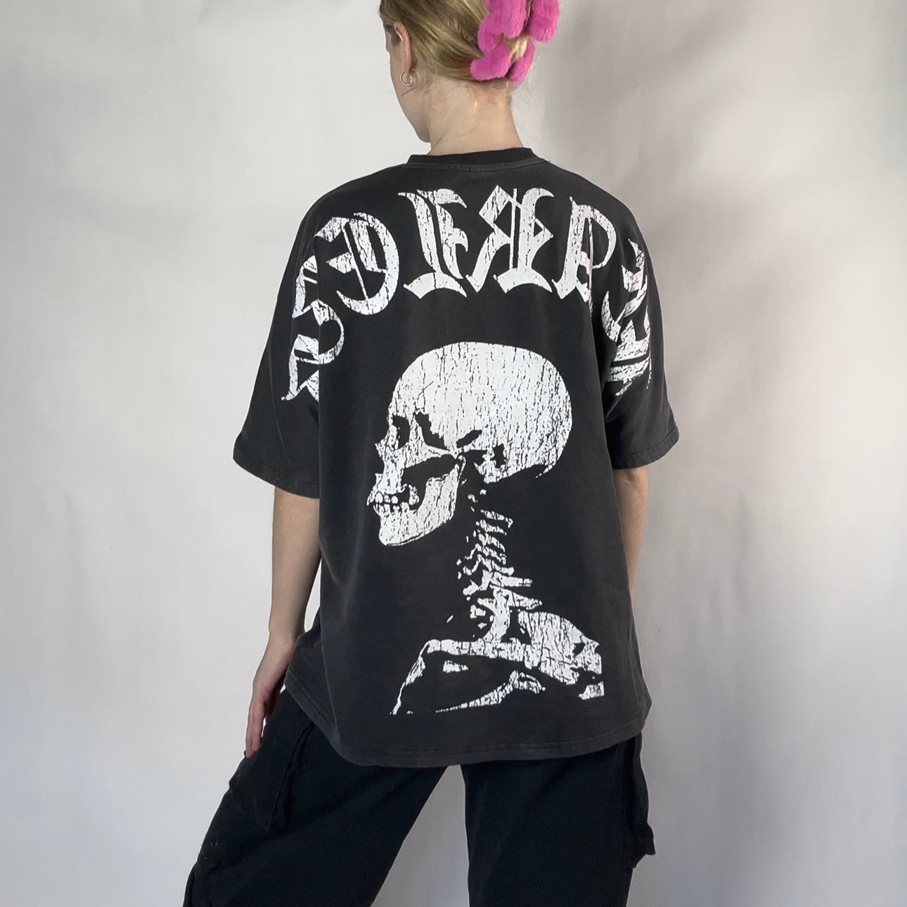 Men’s Fearless Mental Health Graphic Tee – Heavyweight 100% Cotton Thick T-Shirt, Vintage Skull Streetwear