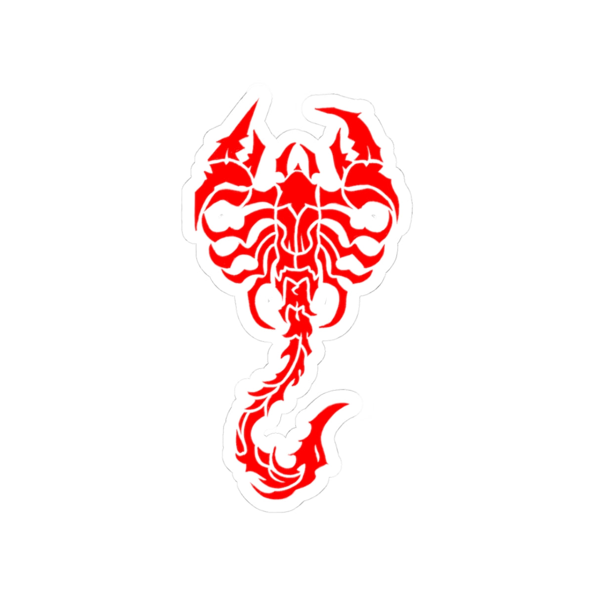 Red Scorpion Kiss-Cut Stickers - Edgy Vinyl Decals for Laptop & More