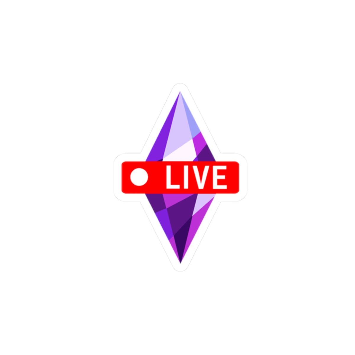 JEMX DIAMOND GAMING LIVE STICKER