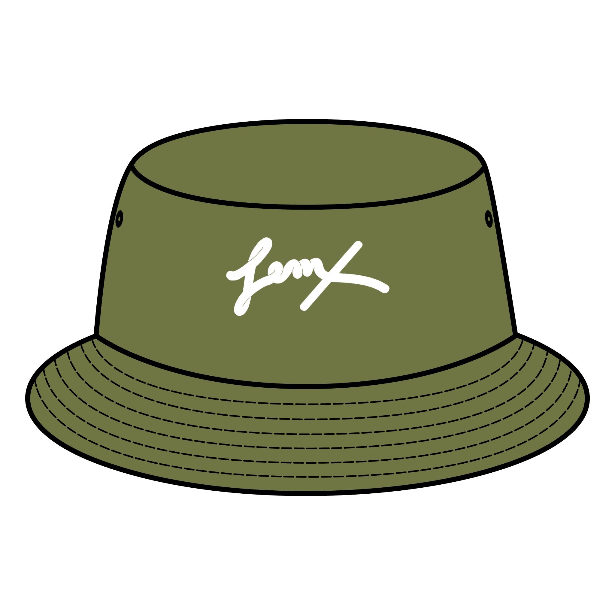 JEMX Trendy Bucket Hat with Signature