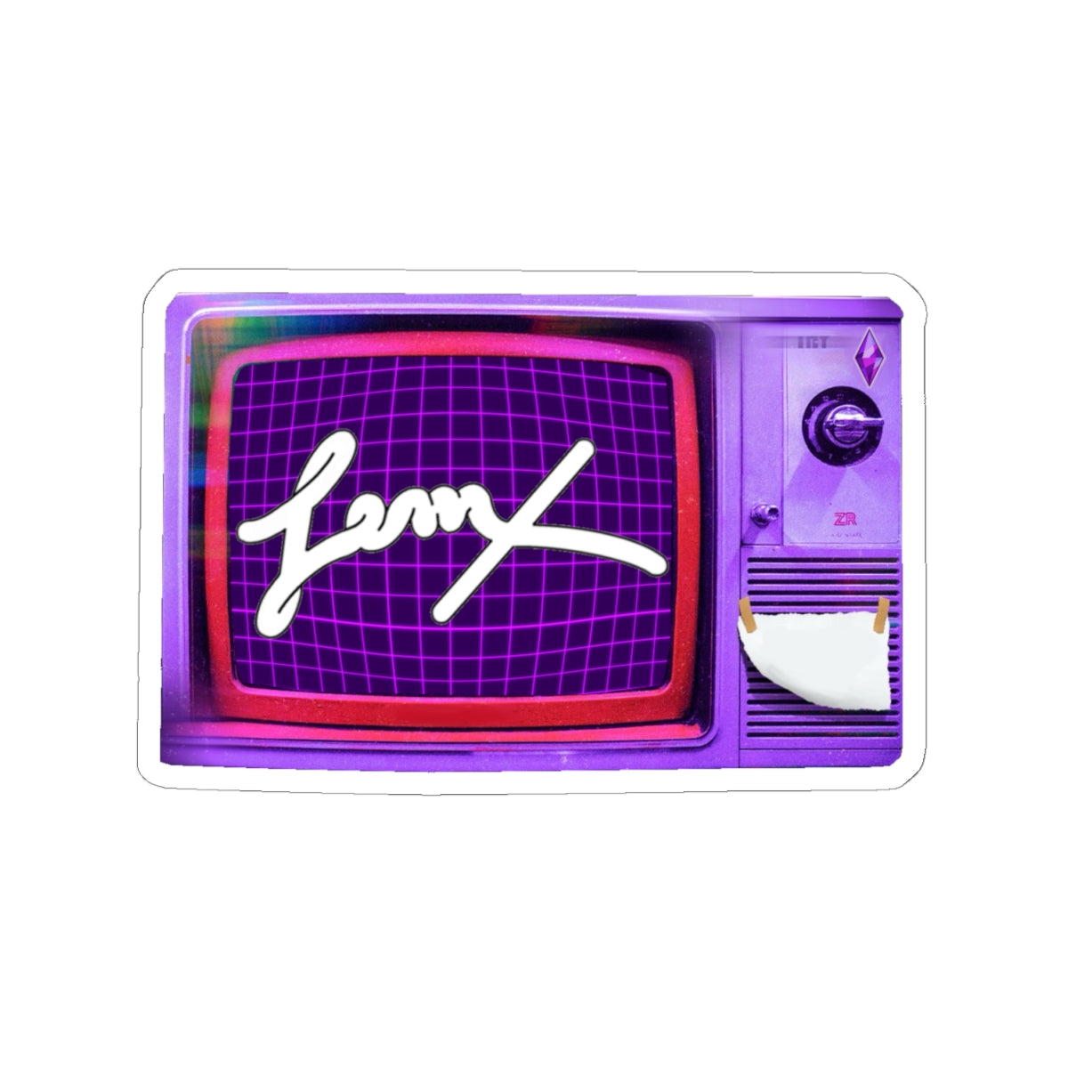 RETRO TV JEMX STICKER