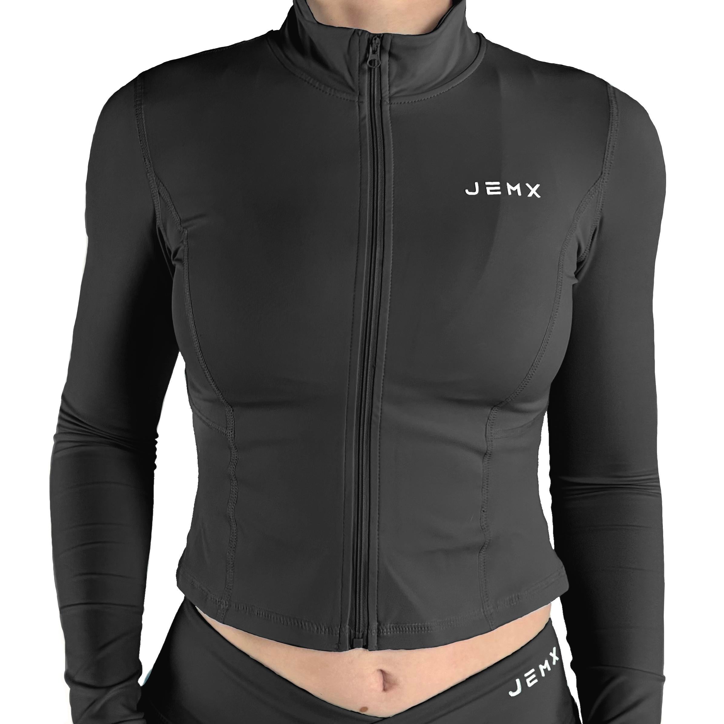 ORIGIN CROPPED LIGHTWEIGHT SLIM FIT SEAMLESS ZIP UP JACKET