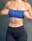 TUBE TOP THICK PADDED SPORTS BRA