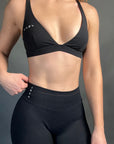 DEEP V CUT OUT SPORT BRA