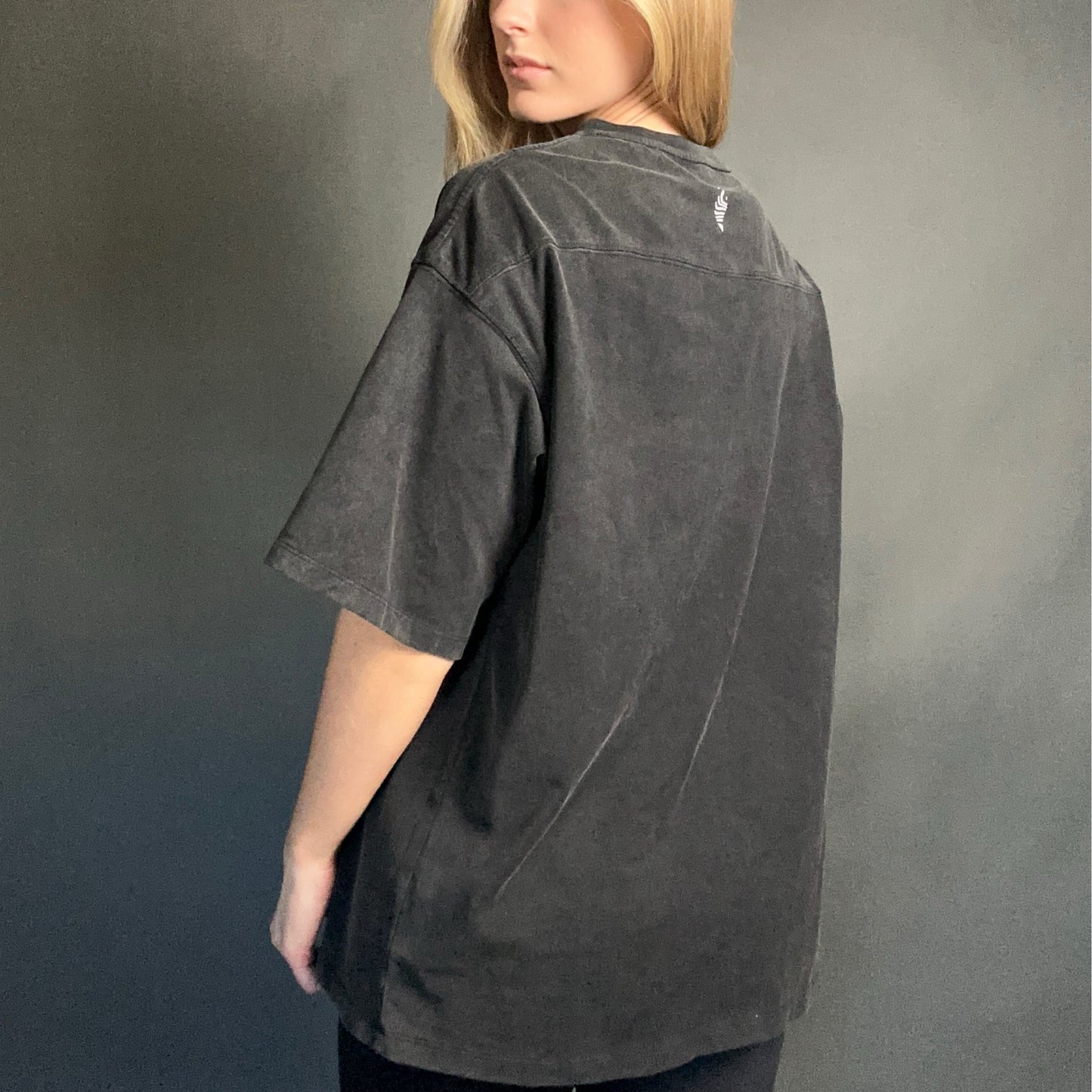 MINIMALISM MEN'S OVERSIZED ACID WASHED VINTAGE LOOSE FIT SHORT SLEEVE GRAPHIC T SHIRT