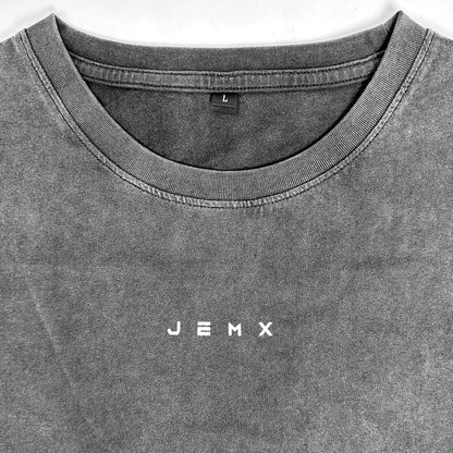 MINIMALISM MEN'S OVERSIZED ACID WASHED VINTAGE LOOSE FIT SHORT SLEEVE GRAPHIC T SHIRT