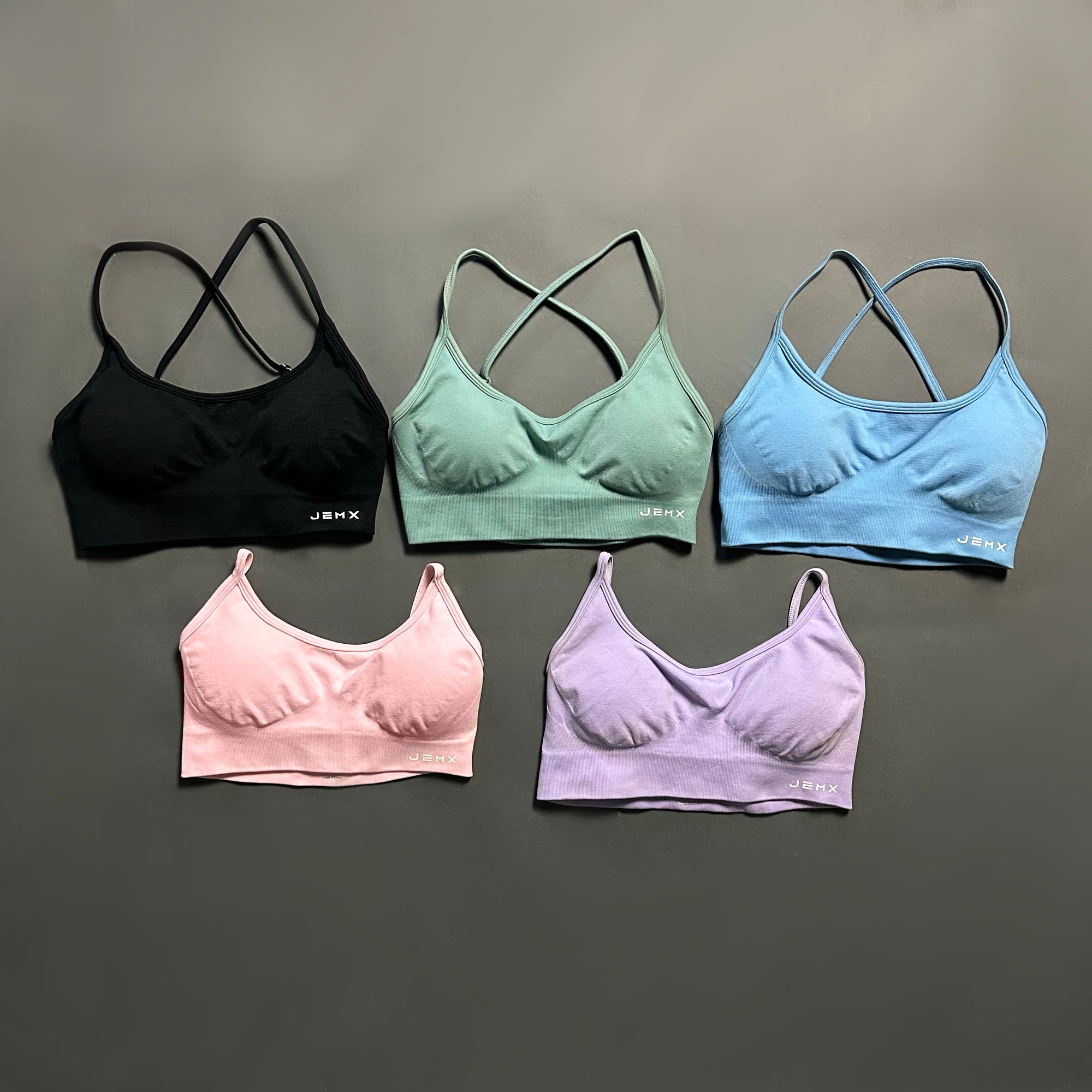 BUBBLEGUM YOGA CRISS CROSS BACK PADDED SPORTS BRA