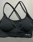 BUBBLEGUM YOGA CRISS CROSS BACK PADDED SPORTS BRA