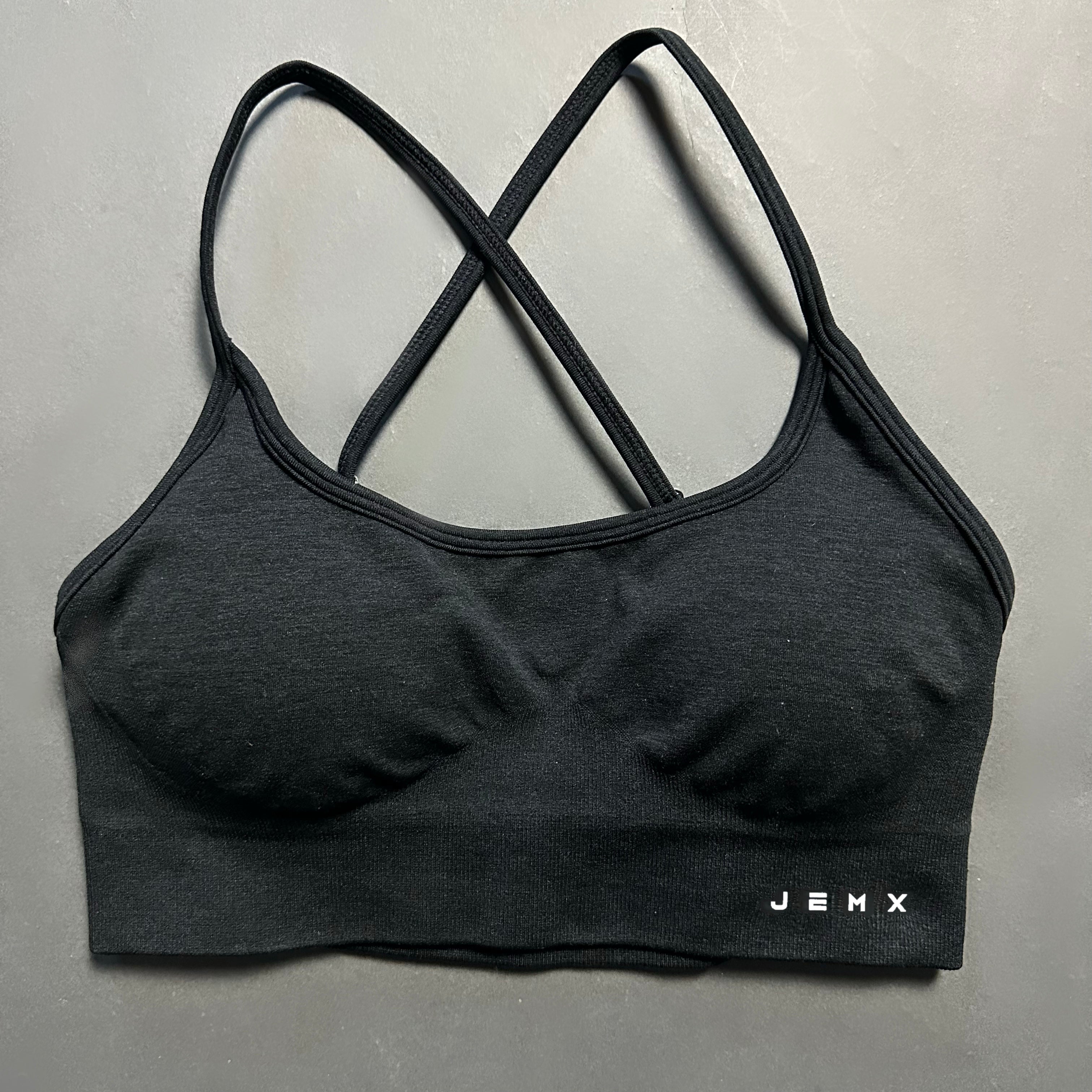 BUBBLEGUM YOGA CRISS CROSS BACK PADDED SPORTS BRA