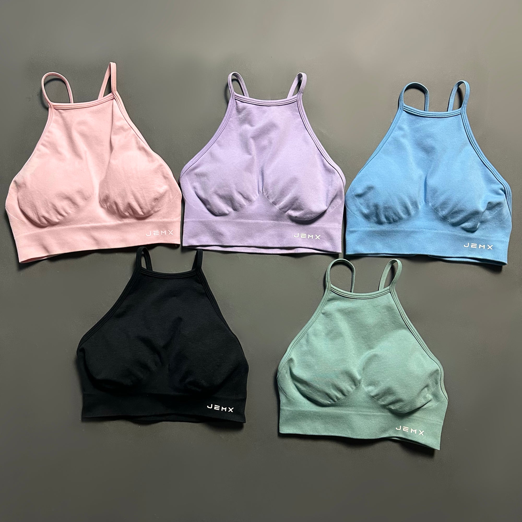 BUBBLEGUM YOGA CRISS CROSS BACK HIGH NECK PADDED SPORTS BRA