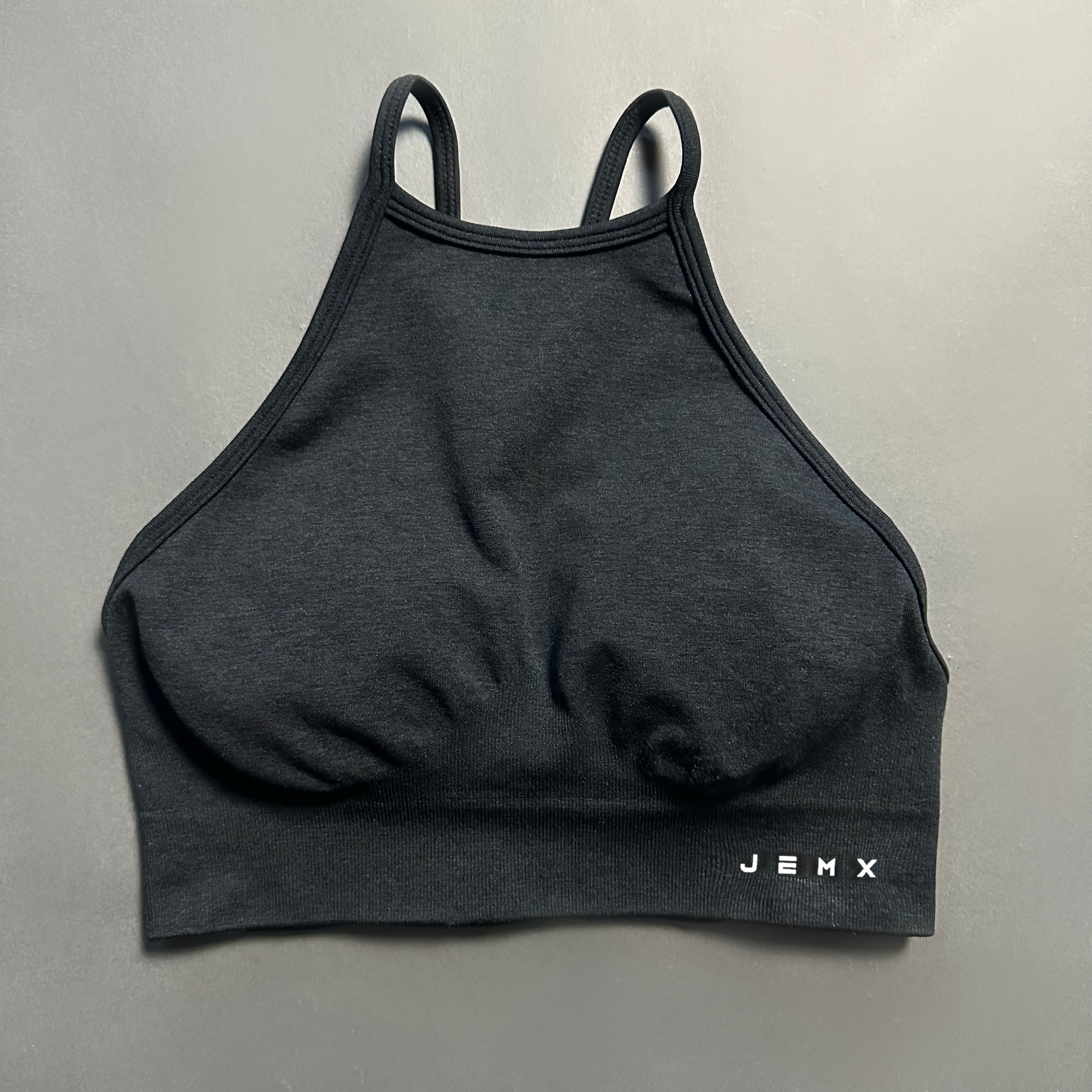 BUBBLEGUM YOGA CRISS CROSS BACK HIGH NECK PADDED SPORTS BRA