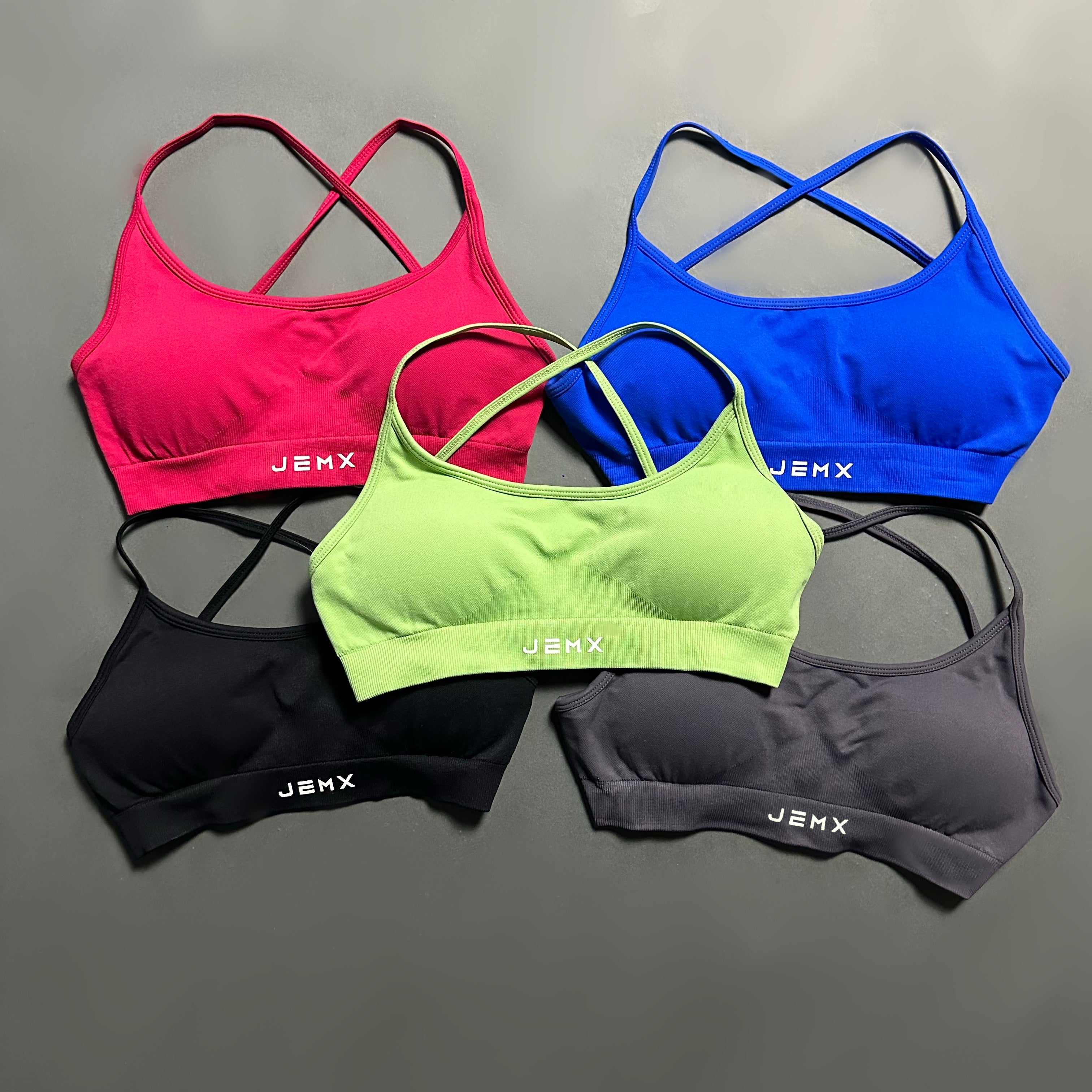 GEMSTONE HIGH IMPACT CRISS CROSS OPEN BACK SPORTS BRA