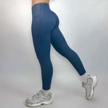 Women’s Skinny Gym Leggings with Pockets – High Waisted Criss Cross Yoga Pants, Bootcut Workout Tights Moisture Wicking Activewear