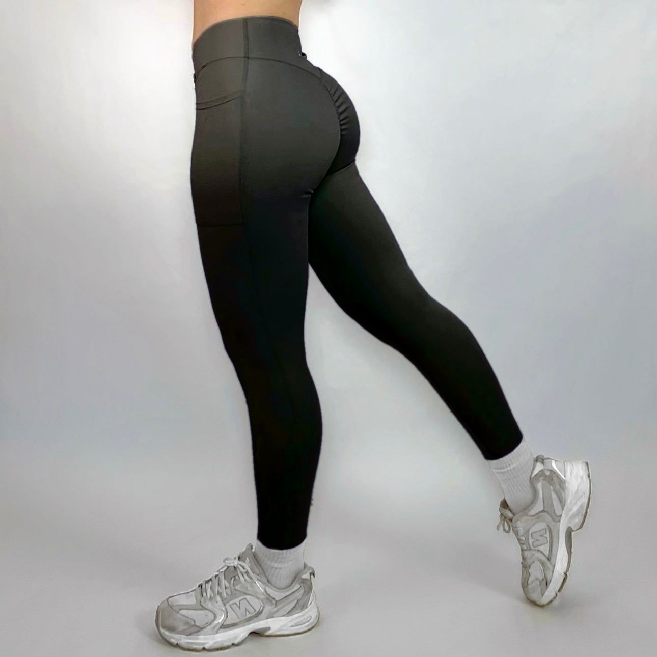 Women’s Skinny Gym Leggings with Pockets – High Waisted Criss Cross Yoga Pants, Bootcut Workout Tights Moisture Wicking Activewear