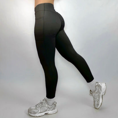 Women’s Skinny Gym Leggings with Pockets – High Waisted Criss Cross Yoga Pants, Bootcut Workout Tights Moisture Wicking Activewear