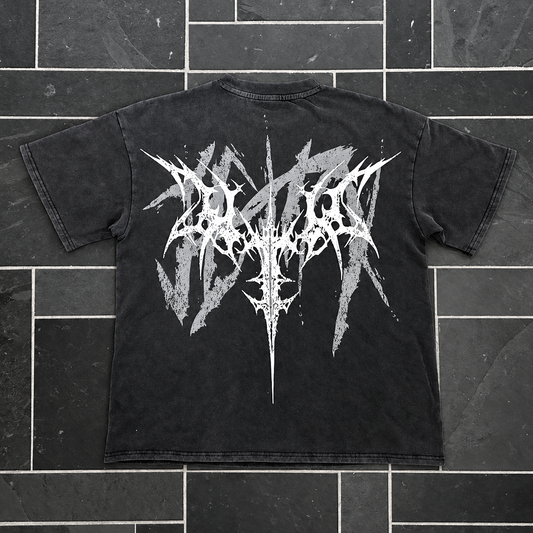 Wings Oversized Acid-Wash Gym Heavyweight Streetwear Tee