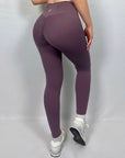 TERRACOTTA HIGH WAISTED SCRUNCH SKINNY LEGGINGS