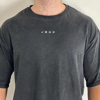 MINIMALISM MEN'S OVERSIZED ACID WASHED VINTAGE LOOSE FIT SHORT SLEEVE GRAPHIC T SHIRT