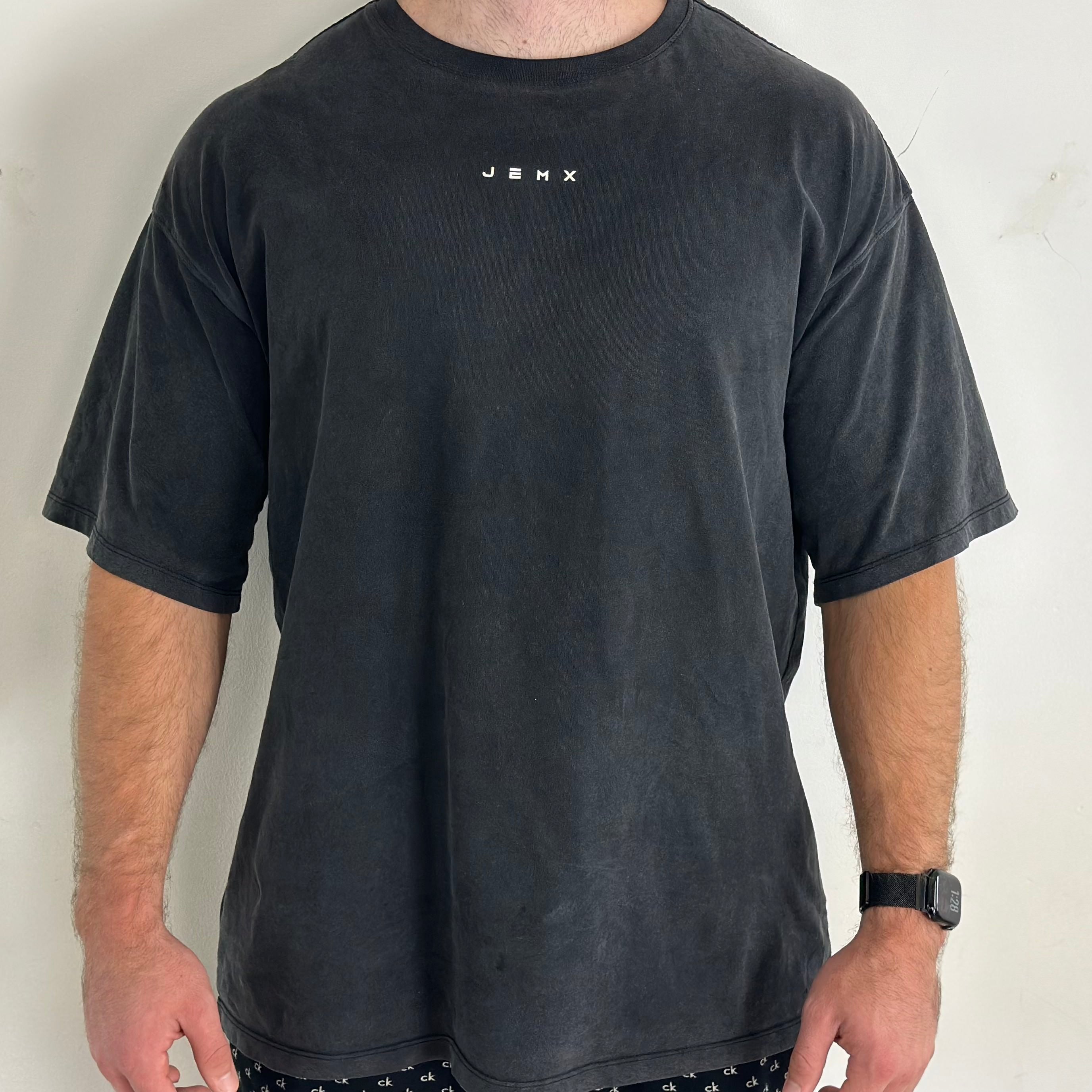 MINIMALISM MEN'S OVERSIZED ACID WASHED VINTAGE LOOSE FIT SHORT SLEEVE GRAPHIC T SHIRT