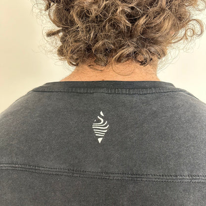 MINIMALISM MEN'S OVERSIZED ACID WASHED VINTAGE LOOSE FIT SHORT SLEEVE GRAPHIC T SHIRT