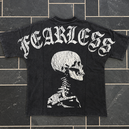 Fearless Skull Streetwear Gym Heavyweight Tee