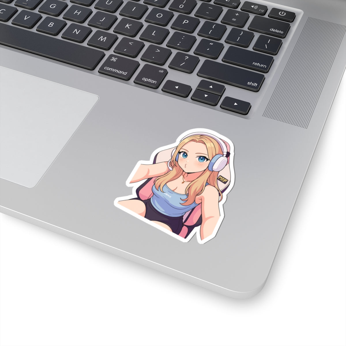 JEMX Streamer Girl Anime Sticker - Kiss-Cut Laptop & Gaming Decal
